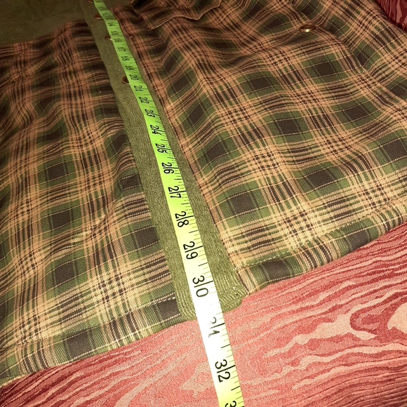 DAVID OUTERWEAR Plaid Hunter Green Lined Flannel Rustic Shirt Jacket Men's Lg - Picture 14 of 15